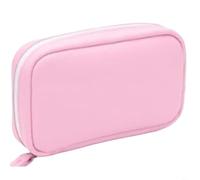 Risveglio Organizador de píldoras impermeable estilo carpeta, 7 bolsas codificadas por colores, gestión de medicamentos de 7 días, para estuche de viaje compacto, vitaminas y suplementos (rosa)