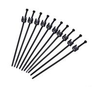 Risveglio Paquete de 10 clips de cable para panel solar, para soportes de montaje fotovoltaicos negros que aseguran cables a marcos, sujetadores de poliamida para evitar que cuelguen y rozen, 200 mm