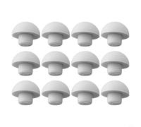 Risveglio Paquete de 12 amortiguadores y parachoques para inodoro a prueba de golpes para almohadillas de repuesto ABS + TPE, accesorios en gris para el hogar (cojín de cubierta superior)