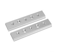 Risveglio Paquete de 2 barras en T de aleación de aluminio deslizador de pista en T de 100-450 mm, sierra de mesa para carpintería, prensa de taladro y uso en banco de trabajo (100 mm)