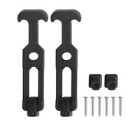 Risveglio Paquete de 2 cierres flexibles que absorben los golpes, cajas de herramientas, carros, vehículos refrigeradores, metal negro, 150 mm