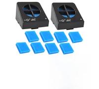 Risveglio Paquete de 2 filtros de repuesto con 8 elementos de algodón para aspiradora NEW400 Wet Dry para aspiradora, marco de malla azul para máximo rendimiento
