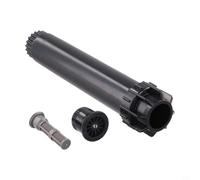 Risveglio Para jardín de cabezal de aspersor ajustable de 360 grados, boquilla de pulverización de alta on cobertura de agua uniforme, diseño de plástico (negro)