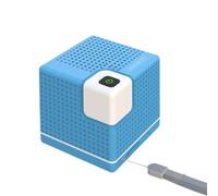 Risveglio para mini altavoz portátil, 5.3cm inalámbrico para cubo con efecto de subwoofer, ABS ligero para Boombox Travel Outdoor (azul) (azul)