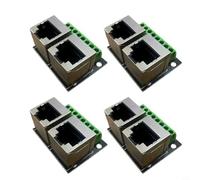 Risveglio Placa adaptadora de terminales de bloque de término de tornillo hembra RJ45 para equipos de red, adaptador extensor de cable Ethernet, adaptador de terminal de tornillo para adaptador de red
