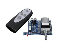 Risveglio Placa de control de volumen de audio con control remoto IR ABS montado módulo de control de preamplificador para potenciómetros de entrada de 12 a 220 V (50K)
