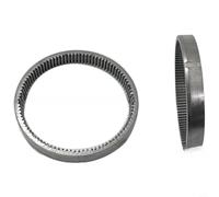 Risveglio Planetary Gearbox Kit Scooter eléctrico, 37 dientes PA66 Nylon Motor Gear Set con embrague, exterior para anillo y engranaje solar, negro (C)