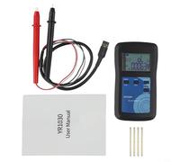 Risveglio Probador de resistencia interna de batería YR1030, medidor LCR de resolución de 0.01mΩ con prueba de voltaje, analizador digital para células de botón de iones de litio 9V