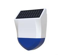 Risveglio Solar para ZigBee - Alarma exterior para aplicación Tuya, sonido resistente a la intemperie y sirena de luz, para sistema doméstico compacto con sensor de seguridad ABS, color blanco