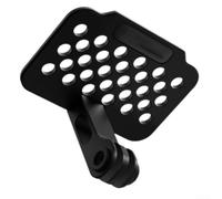 Risveglio Soporte de montaje para cámara de acción, aleación de aluminio, nivel del suelo, 180 °, ajustable, soporte para cámara deportiva, kit de montaje para casco de bicicleta