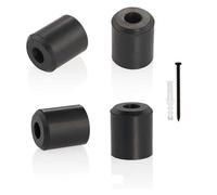 Risveglio Soporte de pared resistente para esquí, snowboard, solución de almacenamiento vertical para hogar, color negro, 4 unidades