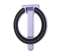 Risveglio Soporte magnético para teléfono de 360°, metal plegable para soporte de anillo con suspensión multiángulo de agarre fuerte, selfies portátiles al aire libre y videollamadas, para llama