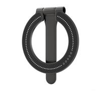 Risveglio Soporte magnético para teléfono, para rotación de 360° para soporte de anillo con agarre fuerte, soporte portátil plegable para selfies y videollamadas, verde matcha (gris)