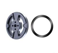 Risveglio Soporte magnético para trípode para teléfono, placa adaptadora de aleación de aluminio con tornillo de 1/4-20, portátil para viajes de transmisión de vlogs (gris)