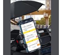 Risveglio Soporte para teléfono de motocicleta con Lotus para paraguas de hojas, impermeable, para manubrio, espejo retrovisor
