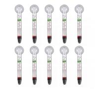 Risveglio Termómetro de cristal con ventosa robusta, lectura clara de alta definición de 0 a 40, diseño de doble capa, 10 piezas