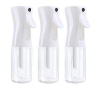 RISVOWO 3 Piezas 200ml Botella Pulverizador, Plástico Vacías Botella de Aerosol, Rellenable Gatillo Botellas de Spray Vacías para Regar Plantas de Jardín, Limpieza, Pelo(White)