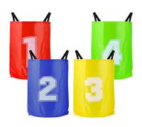 RISVOWO Bolsa de Carrera de Sacos, 4 Piezas Bolsas de Salto de Carrera Resistentes y Duraderas, Carrera de Sacos, Bolsas de Saco de Papa para Juegos Exterior Niños, Juegos Exterior Jardin