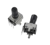 RISWEKFW 10 Uds Rv09 Eje Vertical de 12,5mm 1k 2k 5k 10k 20k 50k 100k 0932 Resistencia Ajustable 9 Tipo potenciómetro de Sello de 3 Pines(RV09 B10K 10PCS)