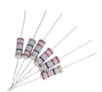 RISWEKFW 500 Uds. Resistencia de película de Carbono 1W 5% Resistencia de Anillo de Color 0.1R 0.56R 1R 2.4R 12R 160R 390R 1.5KR 68KR 240KR 620KR 1MR 4.7MR 10MR(500pcs 18kR)