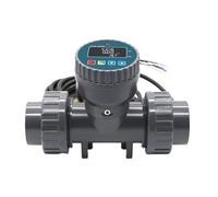 RISWEKFW Medidor de Flujo con Pantalla Digital RS485, medidor de Flujo electrónico Inteligente de Alta precisión, Sensor de Flujo de Agua UPVC for riego de Jardines agrícolas.(DN80)