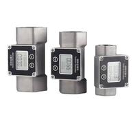 RISWEKFW Medidor de Flujo de líquido electrónico de Alta precisión de Acero Inoxidable de 1 Pulgada, 1,5 Pulgadas y 2 Pulgadas.(1.5 Inch)