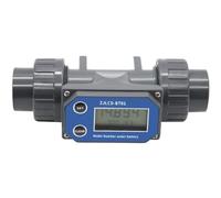 RISWEKFW Medidor de Flujo Digital for tuberías con Cable ZJPVC-BT01, Sensor de Flujo de PVC a batería, medidor de líquido en línea, DN15-DN50(DN50)