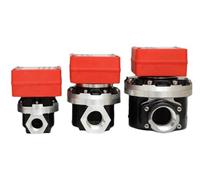 RISWEKFW Medidor de Flujo electrónico de Engranajes ovalados de 1 Pulgada, medidor Digital de líquido diésel, 12 V, 24 V y 220 V, Control cuantitativo de líquido.(220V Plastic Body)