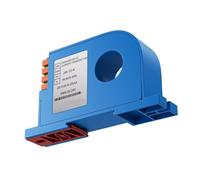 RISWEKFW Sensor de Corriente Perforado Tipo DIN de 35MM 4-20mA 0-10V AC DC 10A 20A 30A 0-600A transmisor de amperios Sensor de amperios de Bucle Cerrado(DC0-100A_0-5V Output_DC24V Power Supply)