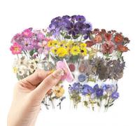 RISYPISY 320 Pegatinas de Flores PET para Scrapbooking | 160 Diseños Botánicos, Impermeables y Precortadas