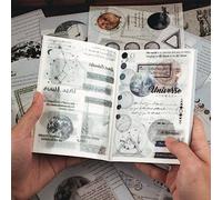 RISYPISY Scrapbooking Aufkleber, 40 Stück Sticker Sammelbuch mit selbstklebenden, Aktivität Sticker Album für DIY das Sammeln von Aufklebern, Blanko Sticker Buch (SET-A)