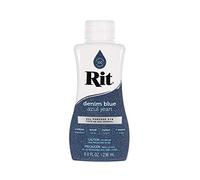 Rit Dye Liquid - Amplia selección de colores - 8 onzas (azul mezclilla)