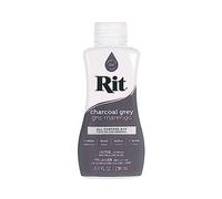 Rit Dye Liquid - Amplia selección de colores - 8 onzas (gris carbón)