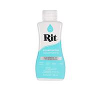 Rit Dye - Tinte líquido para tela de 8 onzas para ropa, decoración y manualidades, color aguamarina con fijador de color