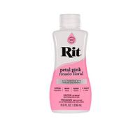 Rit - Pintura líquida para tejidos, amplia selección de colores, 236 ml, color rosa pétalo