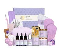 RitaeusaFacial Skin Care Set & Bath Spa Kit, Bath and Body At Home Spa Kit, Mothers Day Gifts Ideas, Self-care Relaxation Gift, Skin Care Collection plus essential oil, Hyaluronic Acid, Vitamin E