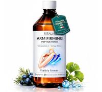 RITALIA Tratamiento Reafirmante Brazos 500 ml - Sérum para Flacidez y Brazos Flácidos con Peptidos y Ginkgo - 12 Aplicaciones - Compatible con Manguitos - Made in Italy