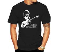 Ritchie Blackmore Roupas Masculinas Humor Hipster Men's T-Shirt Unisex Black Cotton Hip Hop Print tee Shirts 3XL