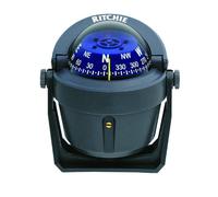 Ritchie Explorer Compas Dial con Soporte Ajustable y iluminación Nocturna Verde de 12 V (Gris, 2 3/4 Pulgadas)