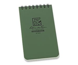 Rite in the Rain 3 x 5 Top Spiral Notebook, verde