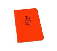 Rite in the Rain Cuaderno de bolsillo resistente a la intemperie, cubierta suave, 8,9 x 12,7 cm, cubierta naranja, patrón universal (n.º OR54)