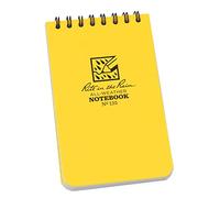 Rite in the Rain, Cuaderno de Espiral con Bolsillo Universal, Amarillo, 3" x 5"