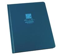 Rite In The Rain Cuaderno de tapa dura resistente a la intemperie, 6.7" x 8.7", cubierta azul, patrón universal (n.º 270F-LG)