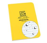 Rite in the Rain Cuaderno impermeable con tapa blanda de 8,9 x 12,7 cm, cubierta amarilla, patrón universal (n.º 374-M)