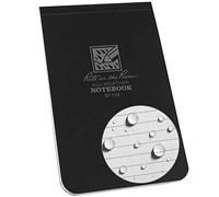 Rite in the Rain Cuaderno resistente a la intemperie, 3.25 x 5.25 pulgadas, cubierta negra (No. 778)