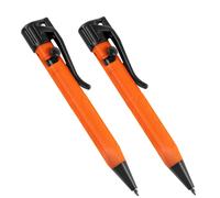 Rite in the Rain Weatherproof Orange Mini Bolt-Action Pen - Black Ink 2 Pack (No. OR20-2)