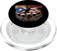 Ritmo Boricua Diseño de batería puertorriqueña PopSockets PopGrip para MagSafe