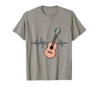 Ritmo De La Vida E-Guitar Corazón Melodioso Camiseta