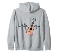 Ritmo De La Vida E-Guitar Corazón Melodioso Sudadera con Capucha