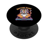 Ritmo DJ Roar Tigre Musical PopSockets PopGrip Adhesivo